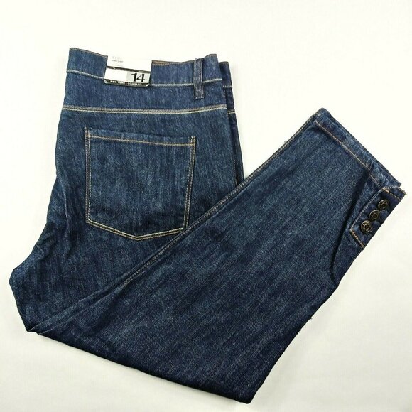 New York And Company Light Blue Ankle Jeans Size 14 (35x34) NWT Free Shipping!!! - Picture 3 of 9